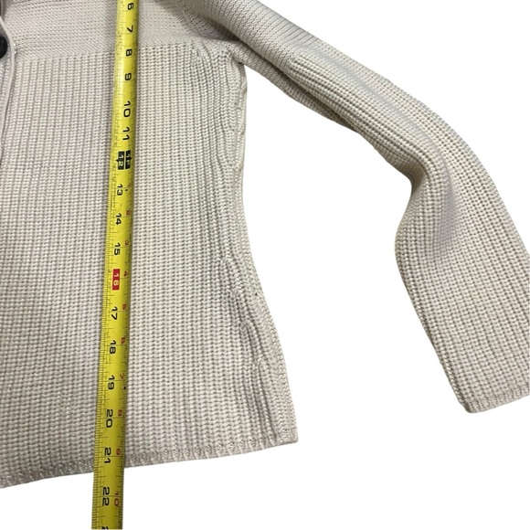 J. McLaughlin Merino Wool Ribbed Cardigan - Picture 7 of 8